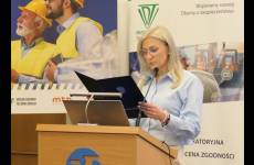 Magdalena Popowicz czyta list Głównego Inspektora Pracy