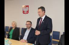 Okręgowy Inspektor Pracy wita uczestników spotkania